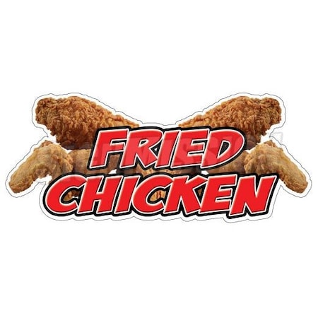 Signmission FRIED CHICKEN Concession Decal food sign hot cart trailer stand sticker, D-DC-24-Fried Chicken D-DC-24-Fried Chicken